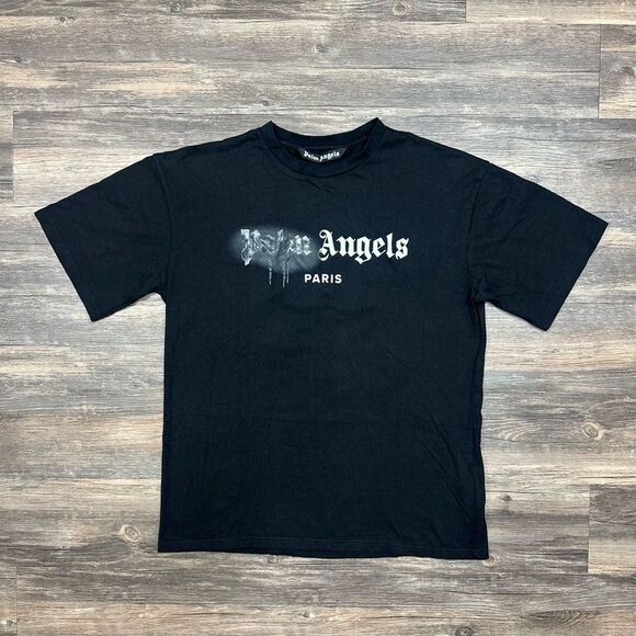 NWOT Palm Angels Men’s Sprayed T-shirt Size XL Made in Italy - Picture 1 of 6